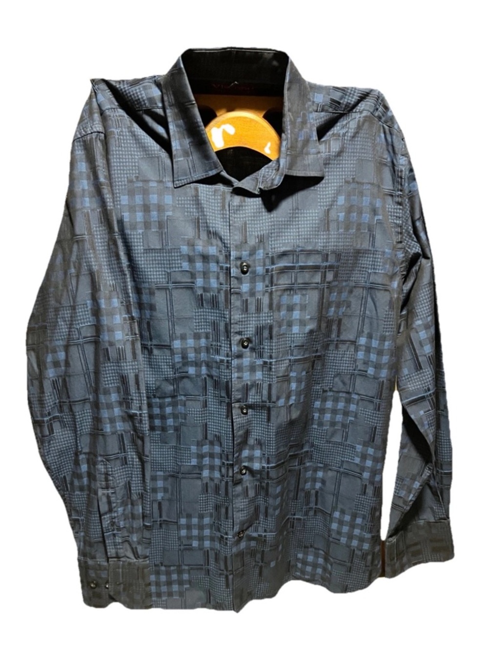 Visconti Limited Edition signature series Shirt Men's Sz Med Navy Blue